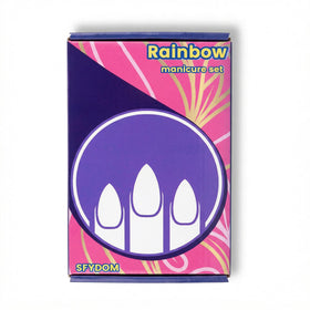 SFYDOM Rainbow Manicure Kit tool closeup showing precision, polished surfaces, and quality construction.