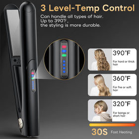 Sglyq 360° swivel cordless design for tangle-free travel styling.