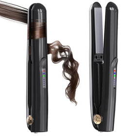 Sglyq cordless hair straightener 2-in-1 mini curler for portable styling on the go.