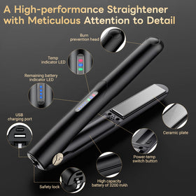 Sglyq USB-C rechargeable battery supports 30–40 minutes of cordless styling.