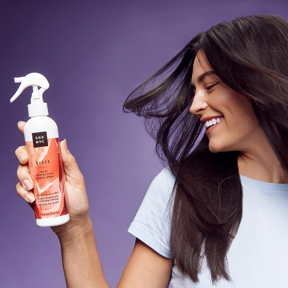 SGX NYC Blaze reduces drying time while protecting strands during styling