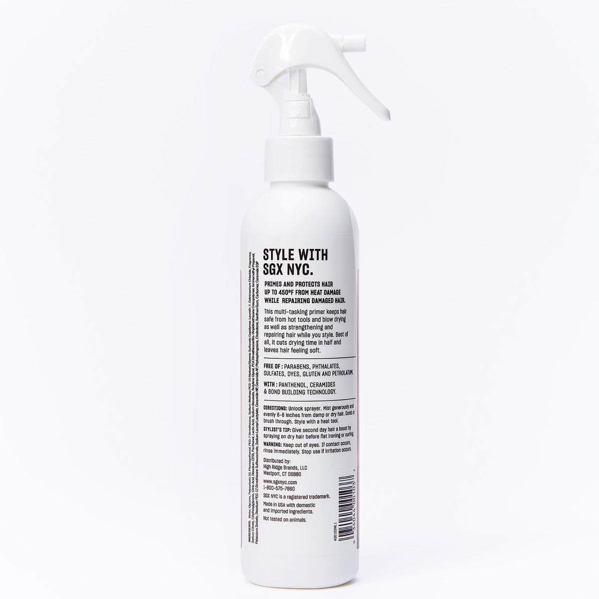 SGX NYC Blaze primer pre-styling adds shine and manageability for any look