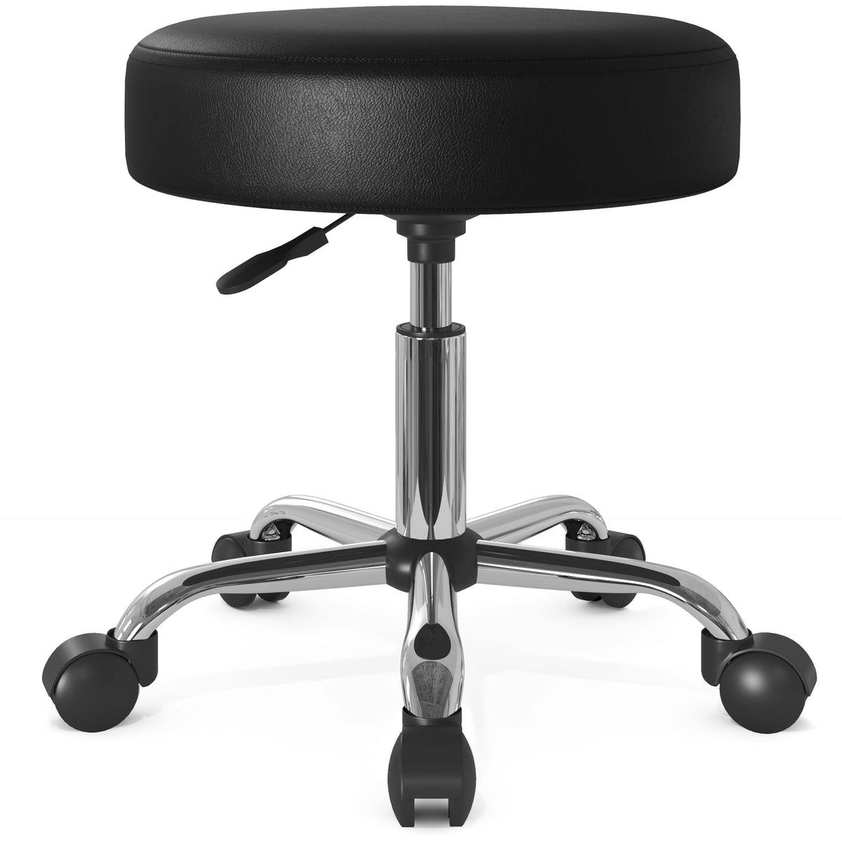 SHA CERLIN rolling stool with wheels for smooth mobility in salons and studios.