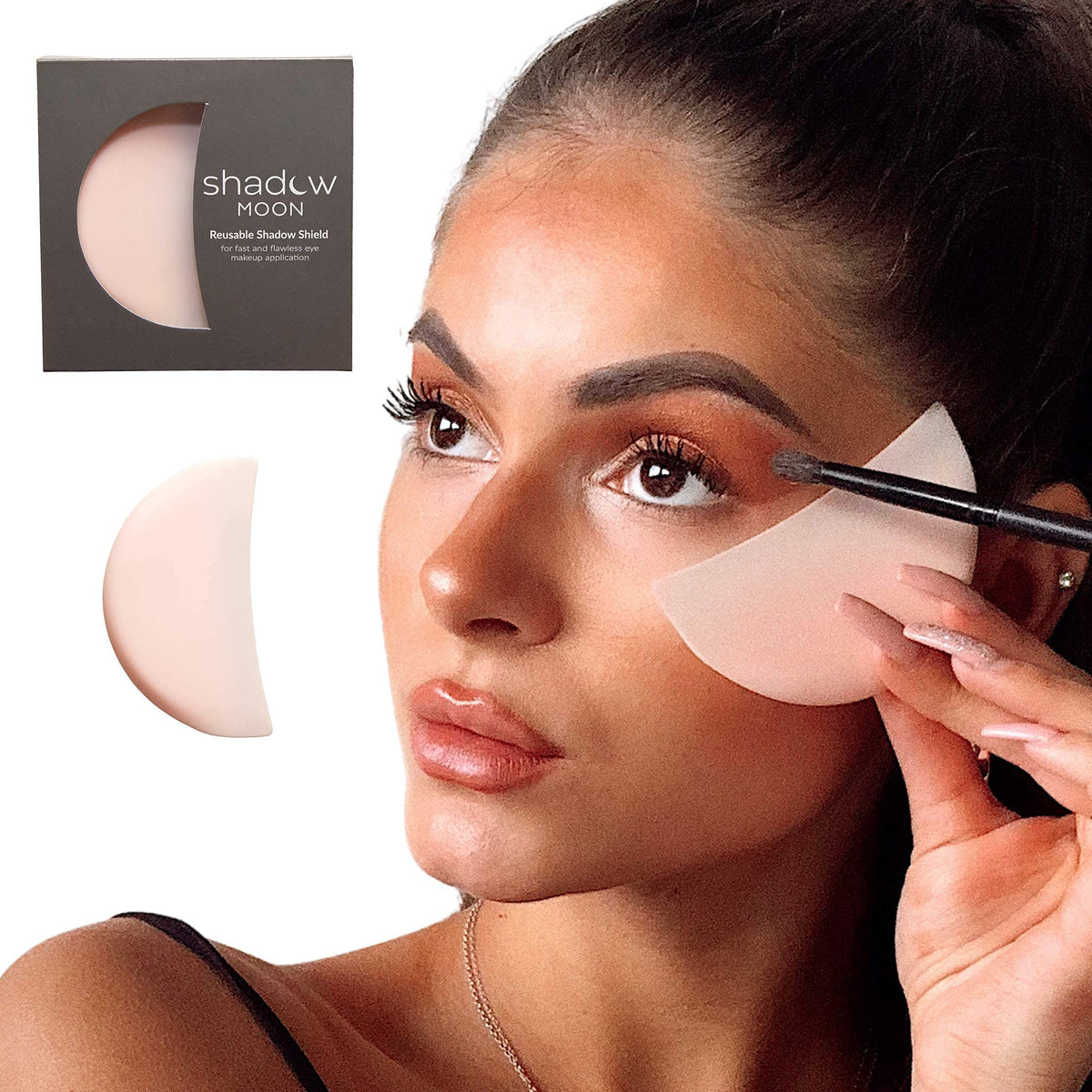 ShadowMoon eyeshadow fallout catcher keeps makeup neat during application