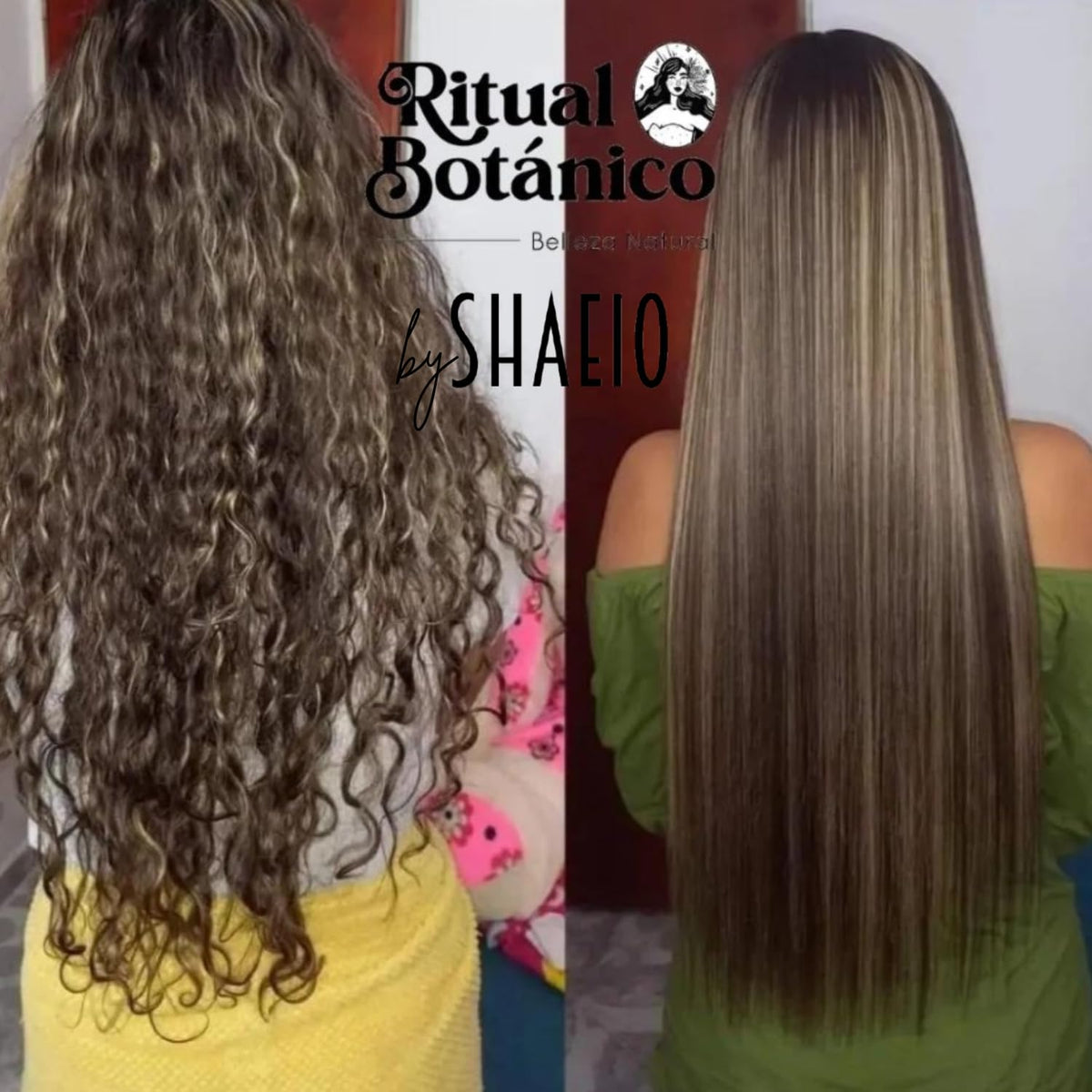 Finished SHAEIO Keratin Hair Mask after-use glossy frizz-free hair