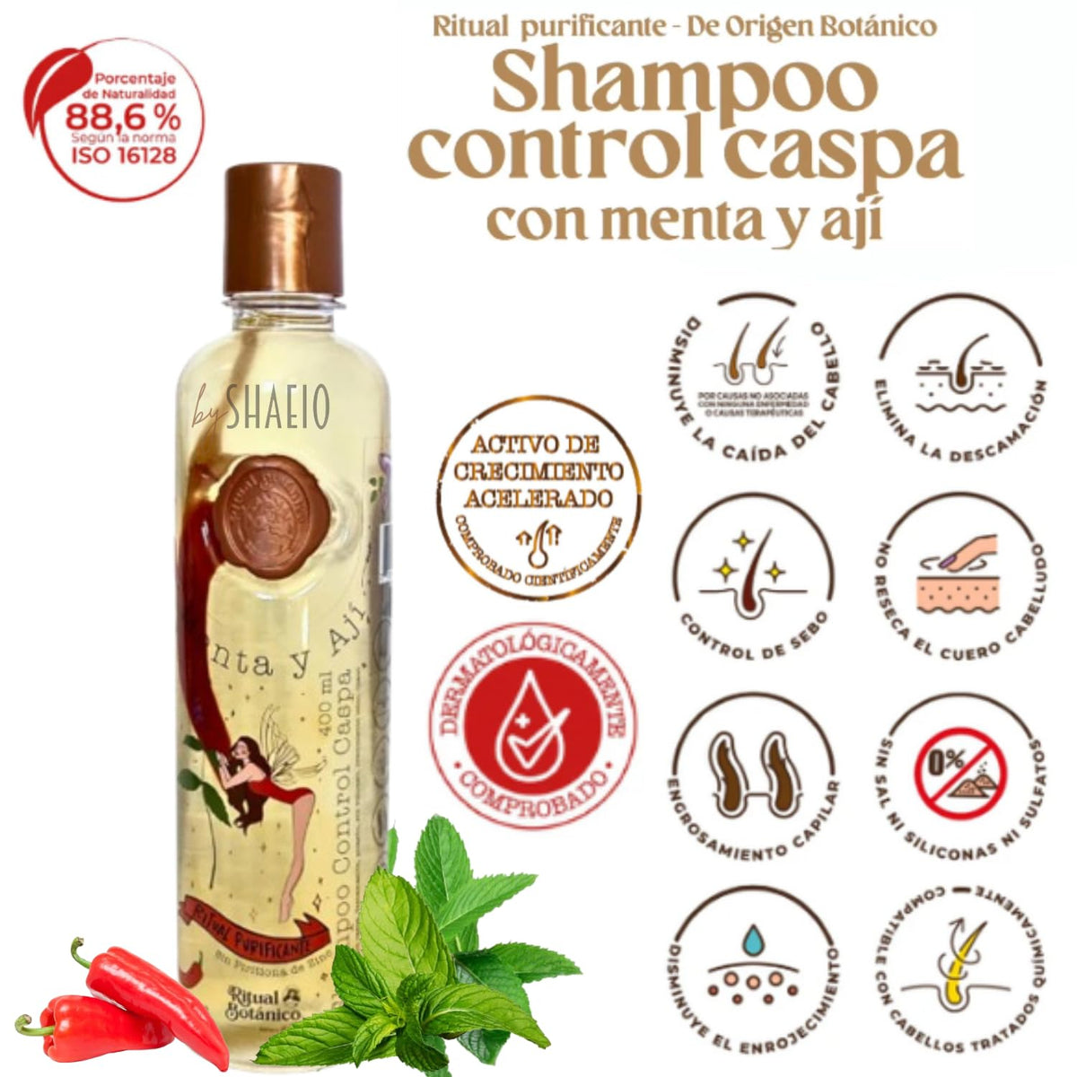 SHAEIO Plex Intensive Conditioner hydrates damaged hair for a smoother feel.