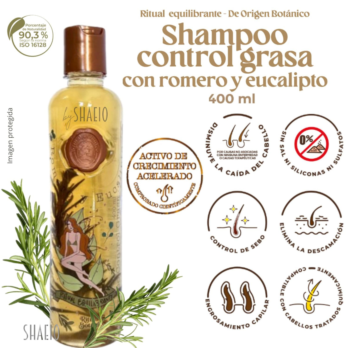 SHAEIO Plex intensive repair treatment bottle deep fiber restoration.