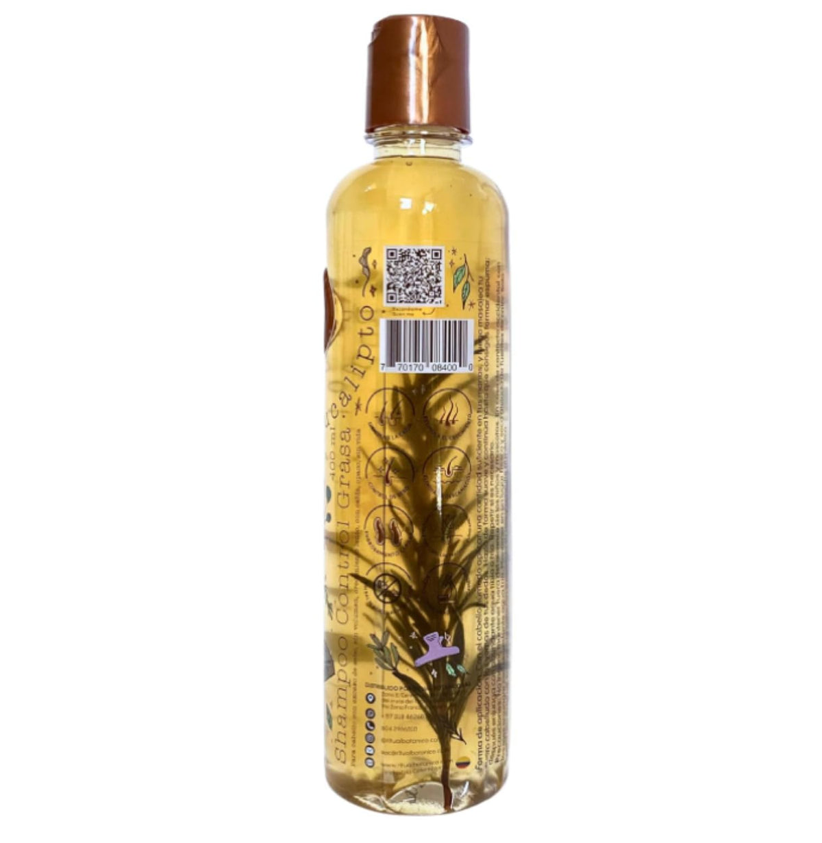 SHAEIO Ritual Botanical Rosemary-Eucalyptus Shampoo packaging emphasizing silicone-free formula.
