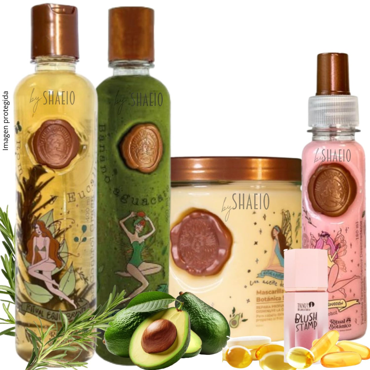 SHAEIO Rosemary Shampoo bottle highlighting oil control and scalp support