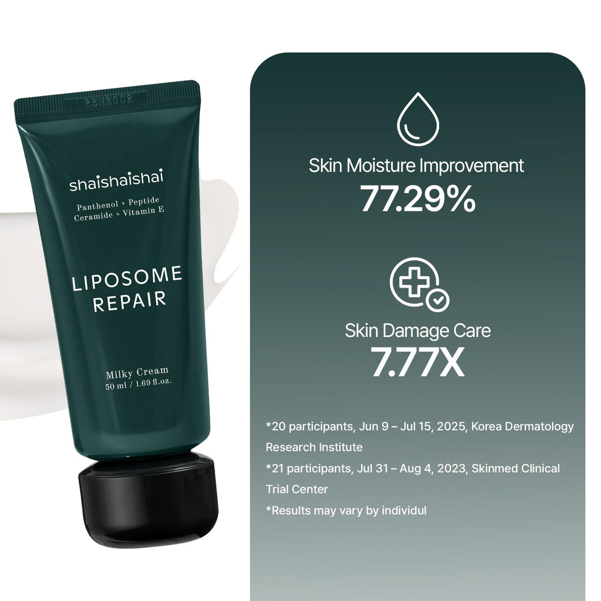 Ceramide illustration indicating barrier protection from shaishaishai Milky Cream