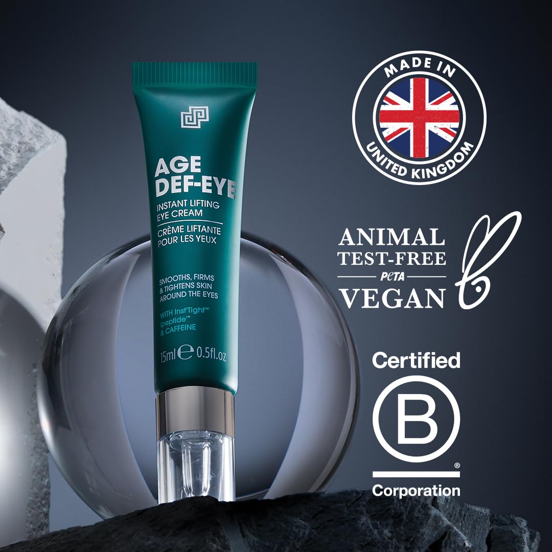 Skin around eye hydrated by shea butter and squalane in Age Def-Eye.