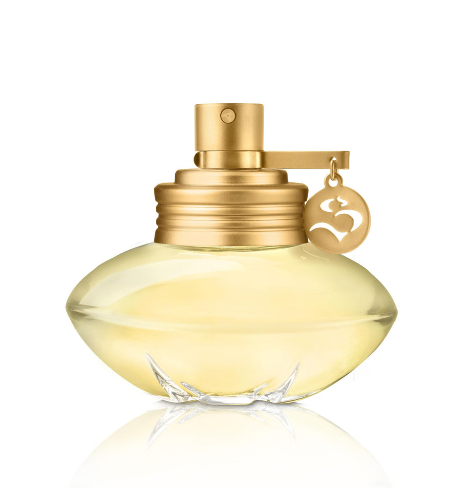 Shakira S Eau de Toilette bottle front view, showcasing floral glow for daytime wear