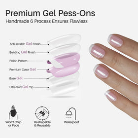 SHANGMENG 32-piece nail set in 16 sizes for precise fit
