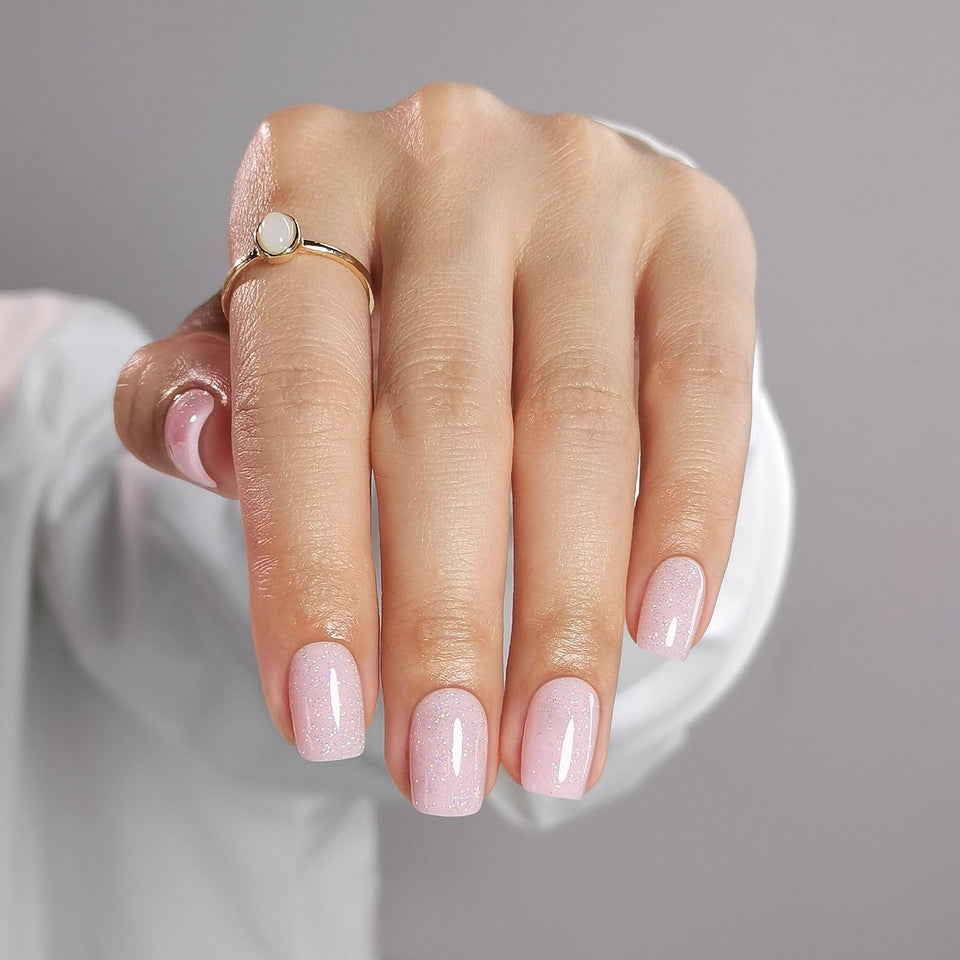 ShangMeng Pink Press On Nails Square packaging ready for at-home glam