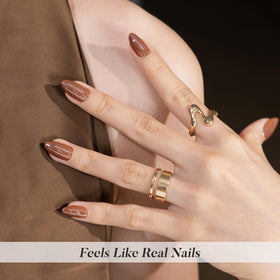 ShangMeng soft gel almond chrome nails offer comfortable, natural-feel wear