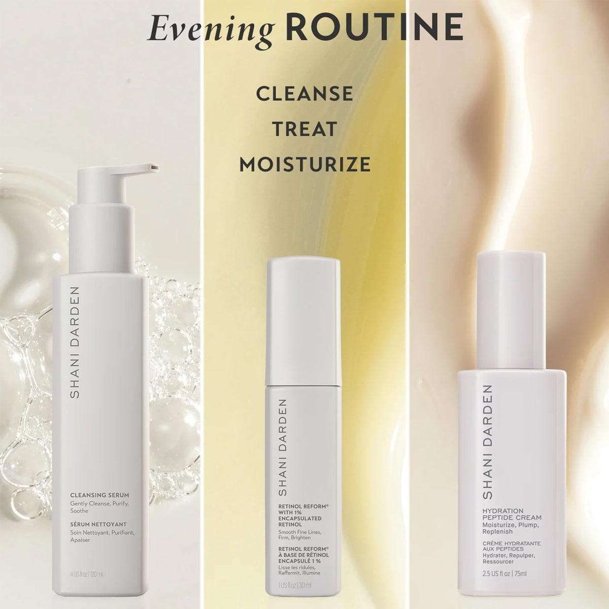 Shani Darden daily routine pump application delivers quick cleansing.
