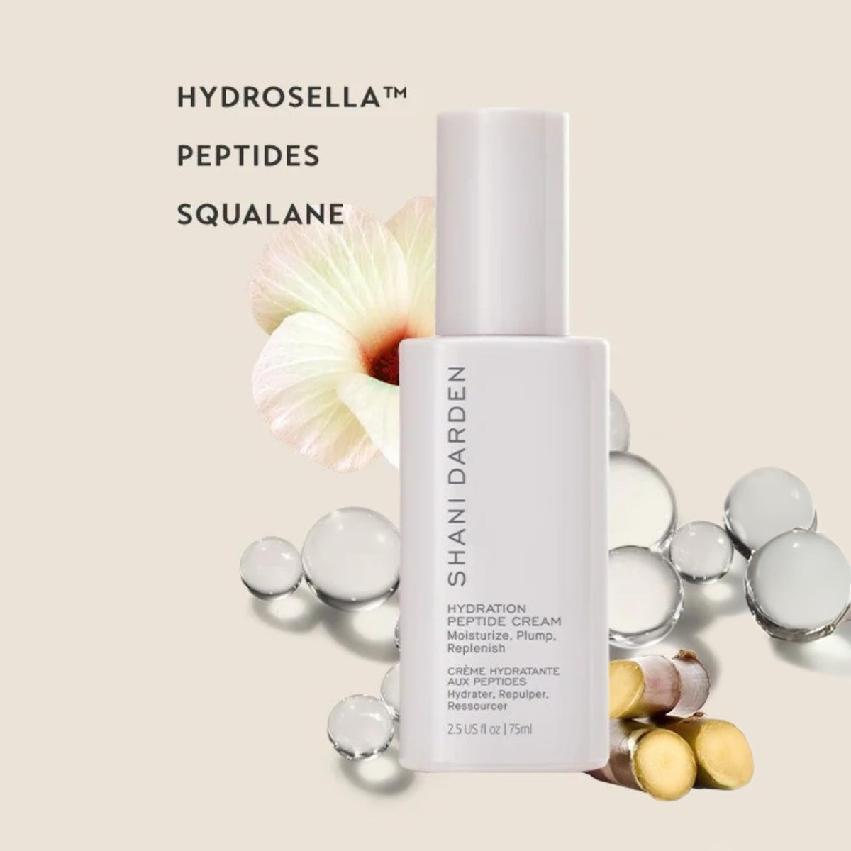 Closeup of Shani Darden Hydration Peptide Cream jar for daily use