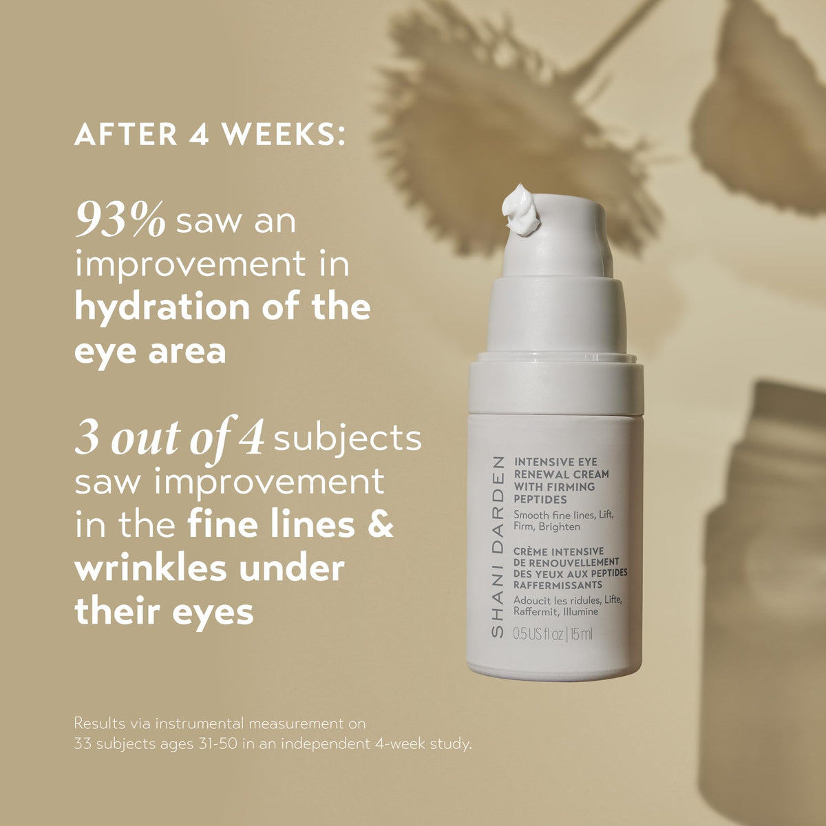 Shani Darden Intensive Eye Renewal Cream being tapped under-eye demonstrating gentle absorption.