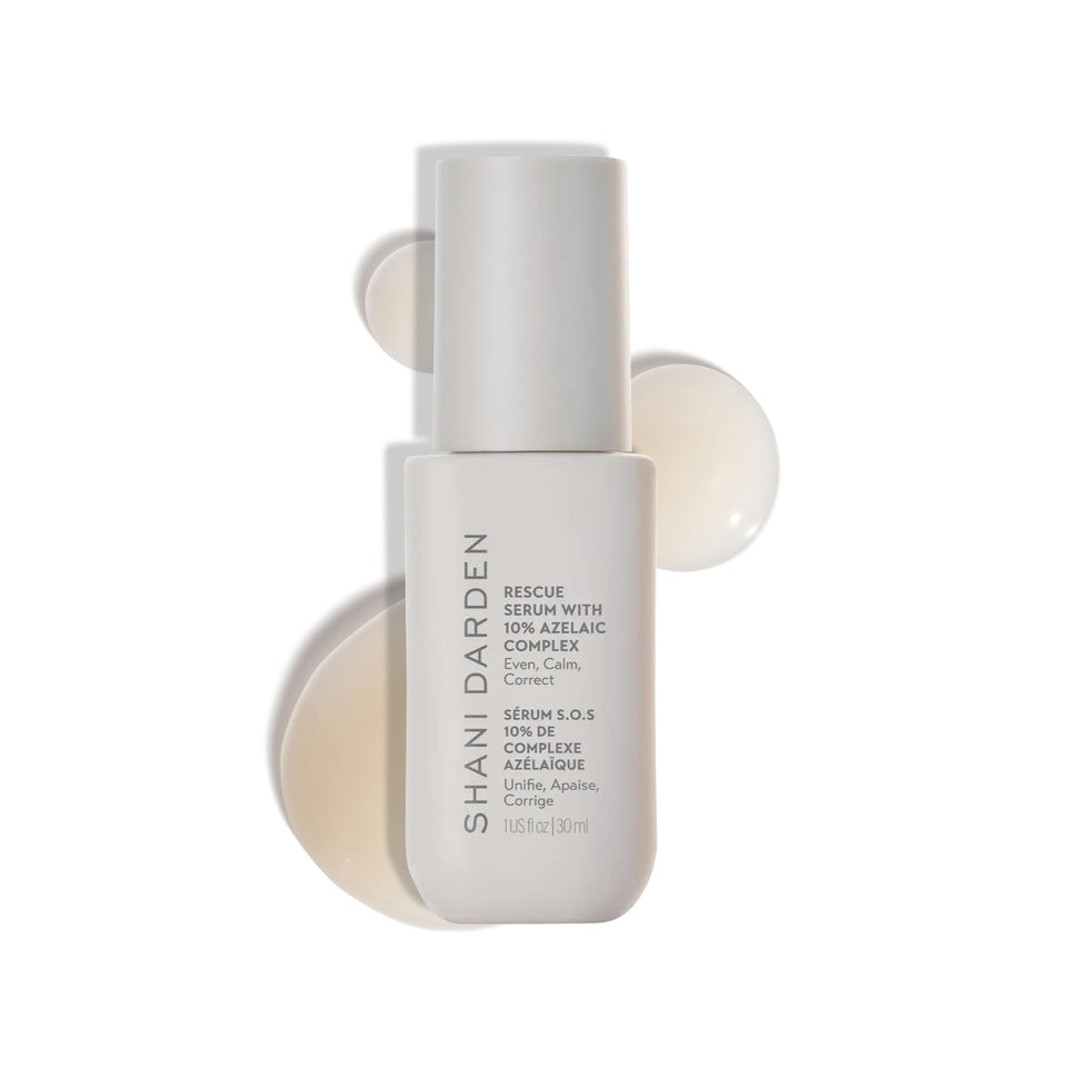 SHANI DARDEN Rescue Serum bottle with 10% azelaic complex for refined tone