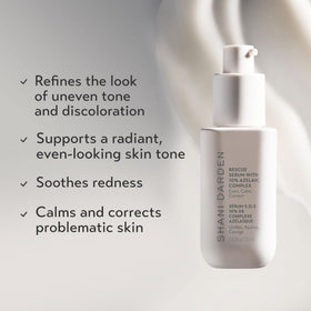 Close-up of Rescue Serum pump showing lightweight, fast-absorbing hydration