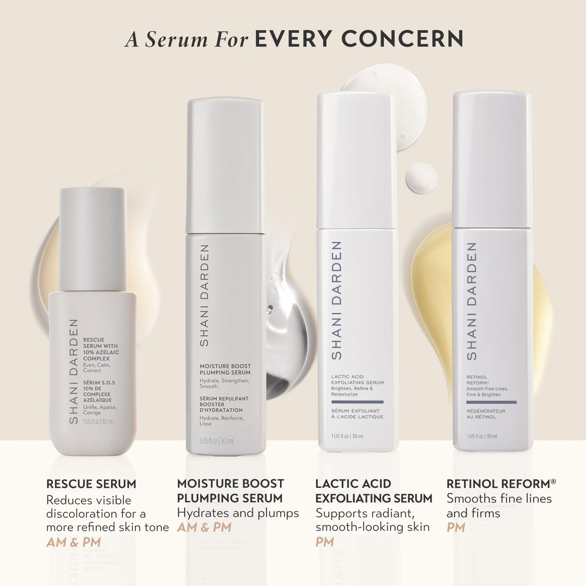 Evening skincare routine with SHANI DARDEN Rescue Serum application