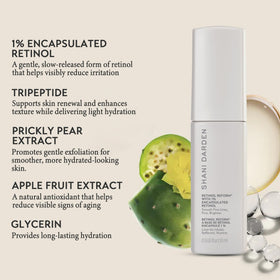 Applying SHANI DARDEN Retinol Reform to face and neck at night.
