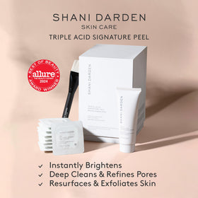 SHANI DARDEN Triple Acid Peel neutralizing mask texture shows cleansing action