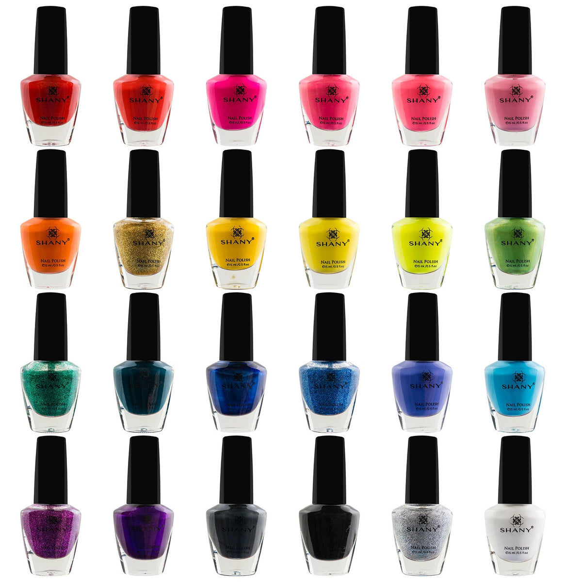 SHANY Cosmopolitan 24-color bottle set for versatile at-home nail art