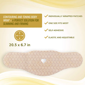 Shape and Tone wrap on tummy demonstrates contouring around the midsection.
