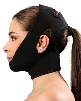 Shape Concept 301 chin strap front view showing firm compression for contouring.