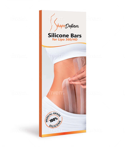 Shape Definer Silicone Bars for Lipo360 close-up, showing contouring-friendly compression