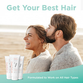 Shapiro MD Hair Growth Experts triple-action ingredients close-up highlighting DHT-fighting focus