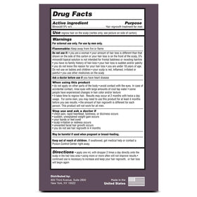 Shapiro MD Minoxidil close-up label details on the bottle.