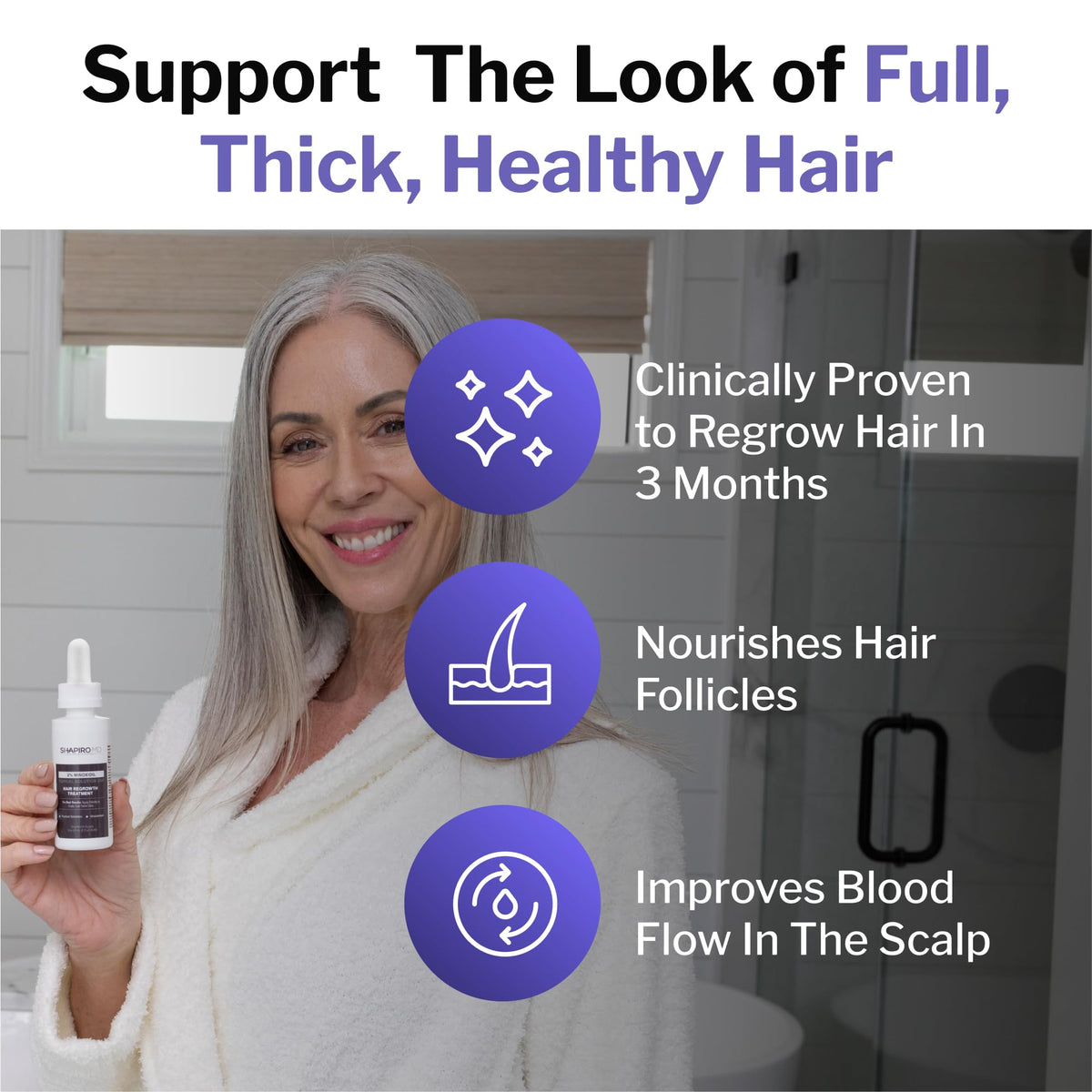 Drying time after applying Shapiro MD Minoxidil, part of daily routine