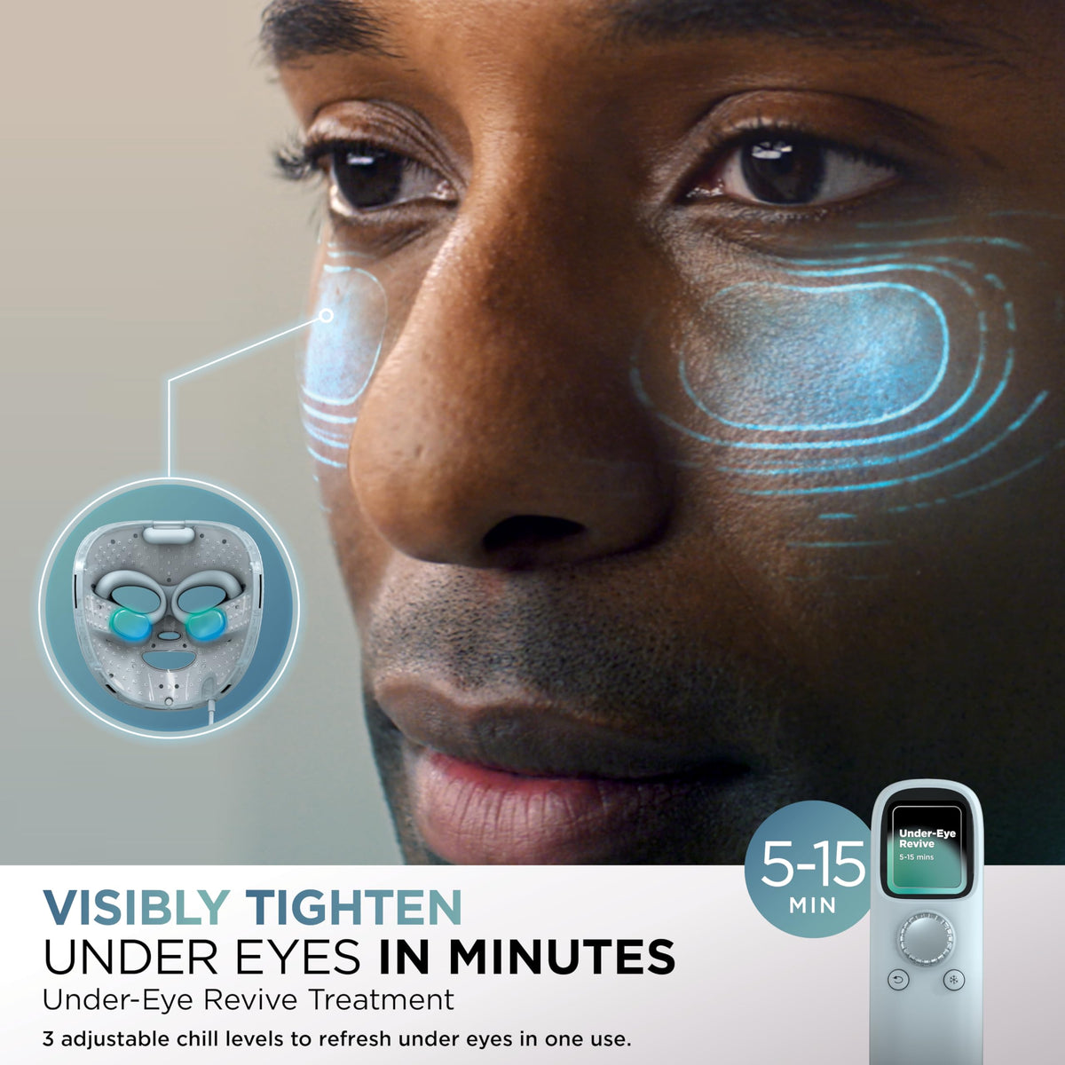 Shark CryoGlow infrared LED treatment for even skin tone