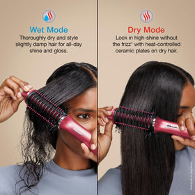 Shark Glossi bristles smooth hair while styling