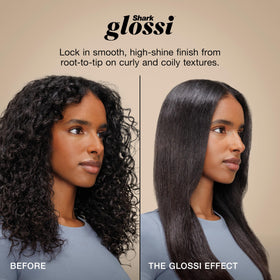 Shark Glossi volume tips for lift on damp hair
