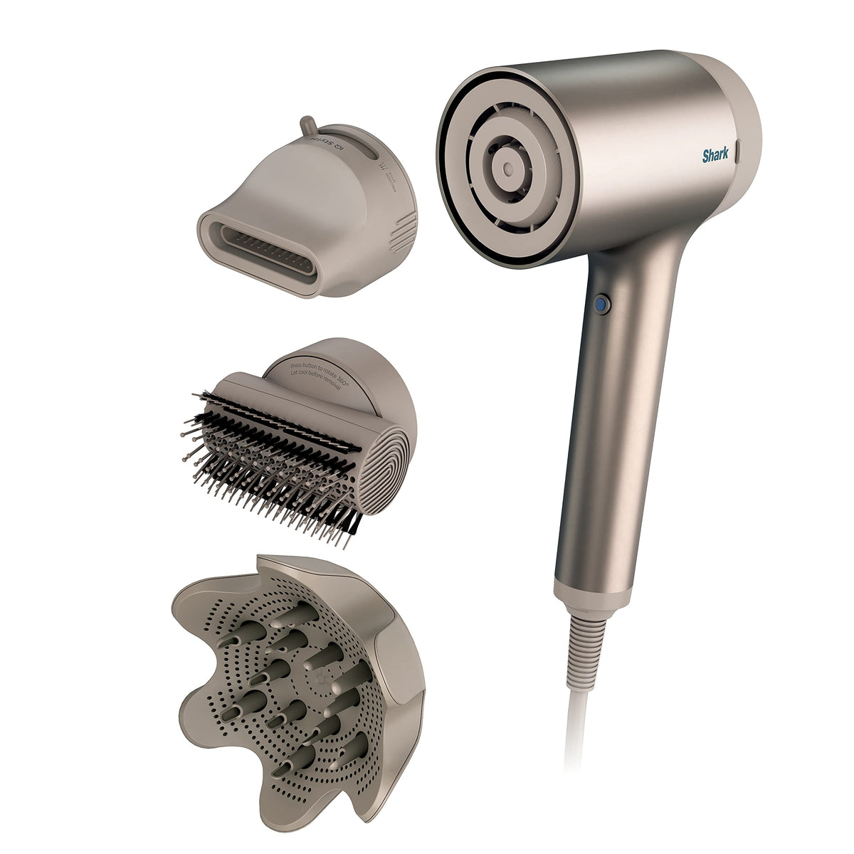 Shark HyperAIR dryer hero image showing ultra-fast drying technology