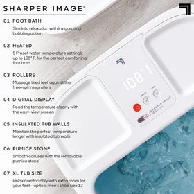 Sharper Image pumice stone for callus removal during a soak