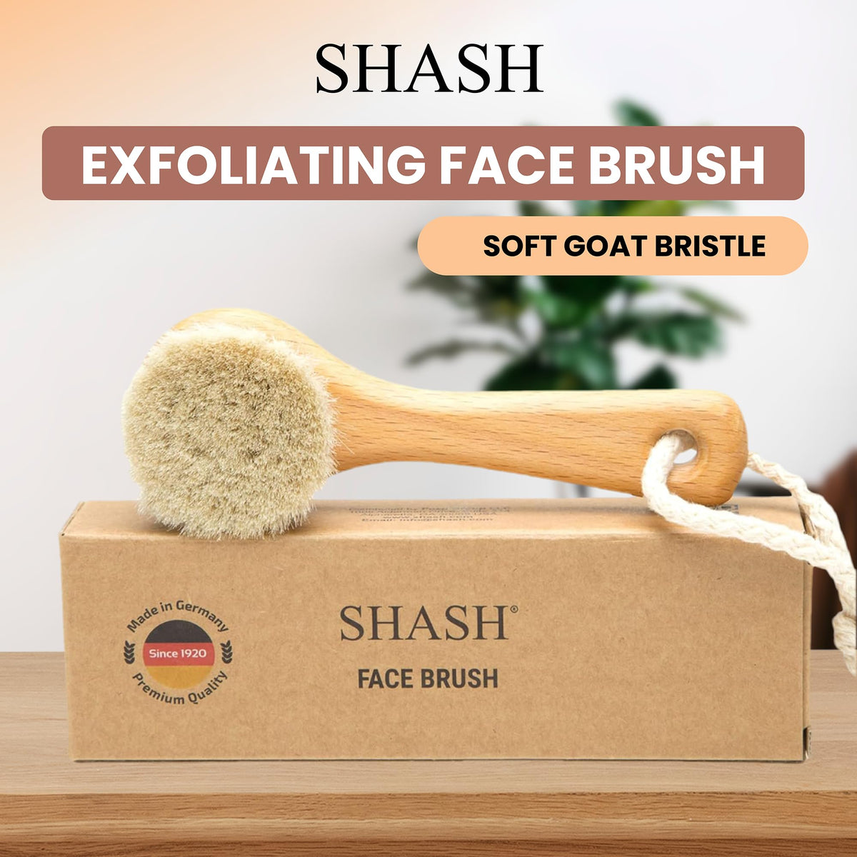 SHASH brand badge and Made in Germany label on packaging