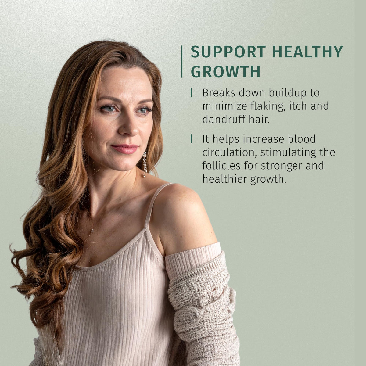 SHASH soft-bristles in action help improve hair texture.