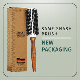SHASH brush features a heat-dispersion core for even drying results.