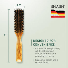 SHASH section-by-section brushing enables thorough detangling with less pull.