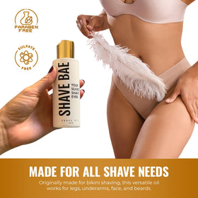 Shave Bae USA-made label signals trusted quality and ethics.