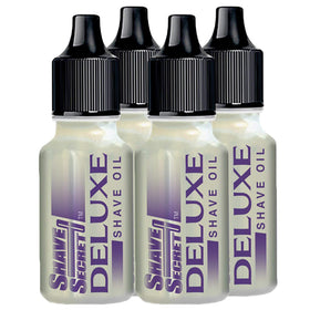 Shave Secret Deluxe Shaving Oil front view for a smooth glide