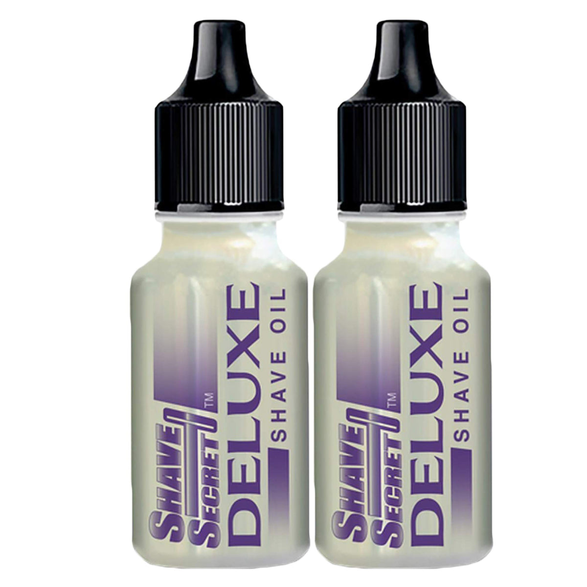 Shave Secret Deluxe Shaving Oil bottle, 18.75ml, for a silky, irritation-free shave.