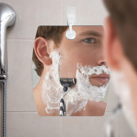 Fog-free shaving in the shower with The Shave Well anti-fog mirror.