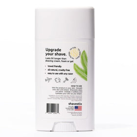 Shavestix roll-on application demonstrates easy, mess-free use for on-the-go shaves.