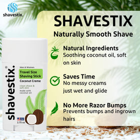 Shavestix Skin-Soothing Action reduces irritation during shaving.