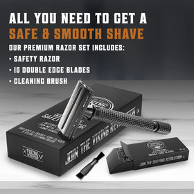 SHAVING REVOLUTION Japanese 10 blades deliver smooth, reliable cuts.